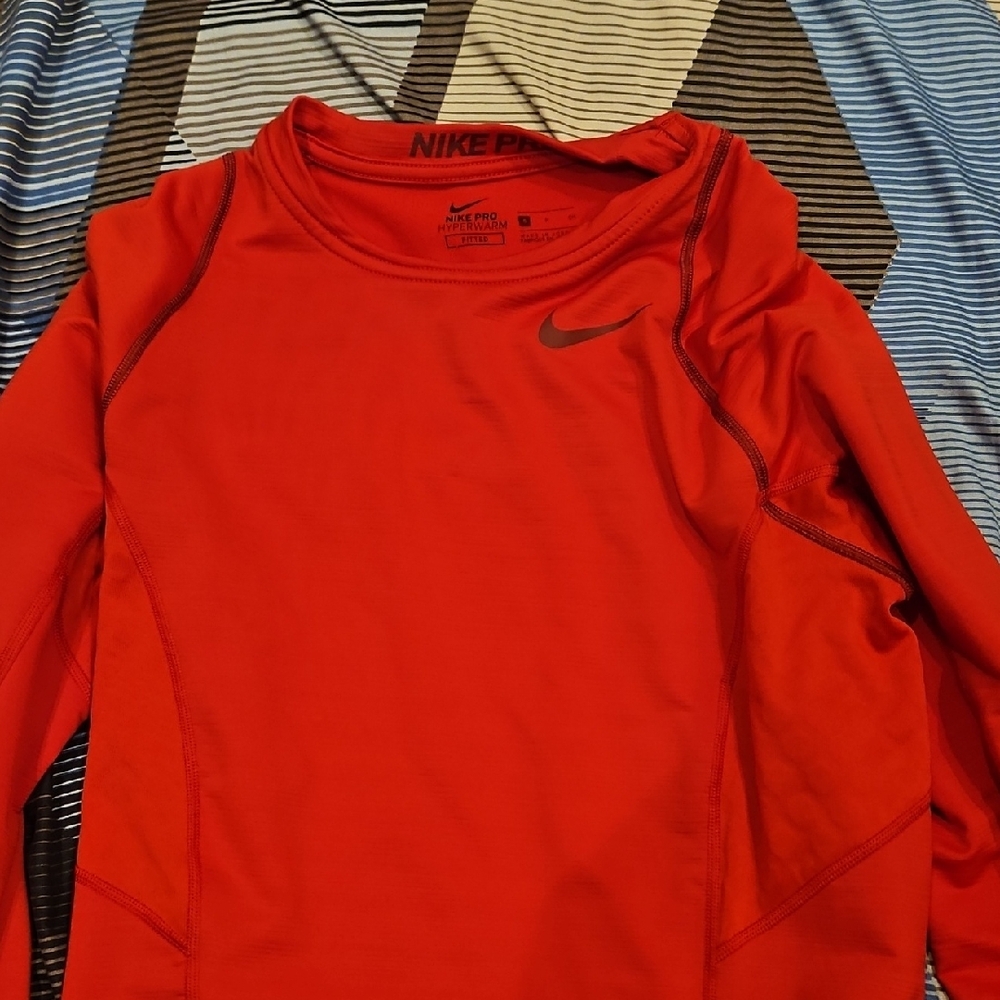 Nike Red Long Sleeve Shirt